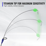 Piscifun ICX Frost Reel with fishing net and line, paired with ICX FOCUS Ice Fishing Rod for ultimate ice fishing experience.