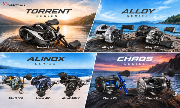 Piscifun Baitcasting Reels Comparison: Torrent Lite vs Alloy vs AlinoX vs Chaos Series