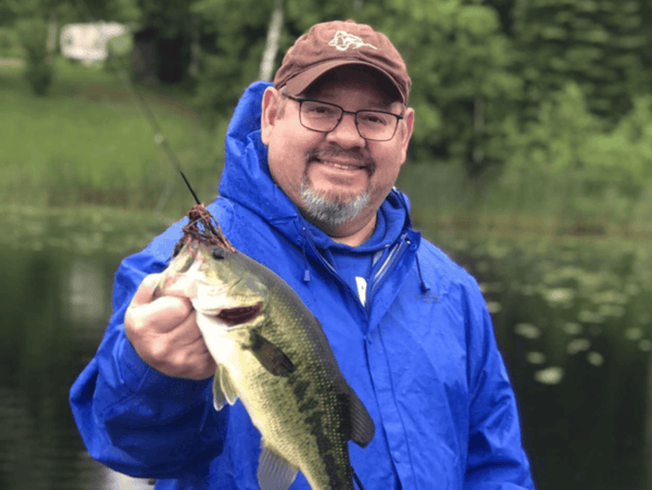 Ben Leal holds the fish