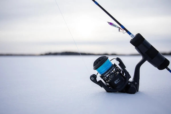 author's fishing body profile beside a lake