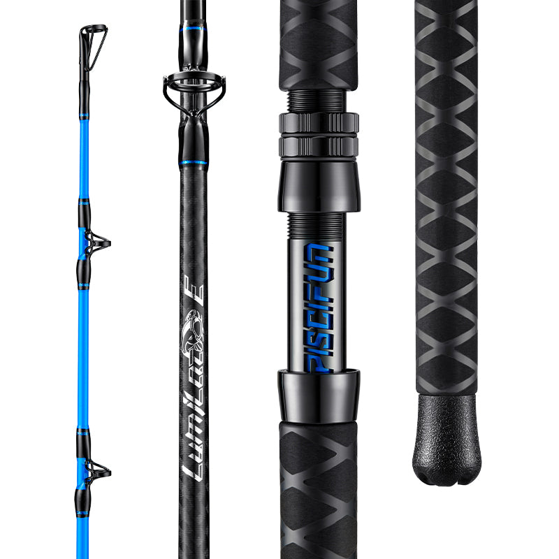Lumicat E One-Piece & Two-Piece Casting Rod for Catfish Fishing | Piscifun