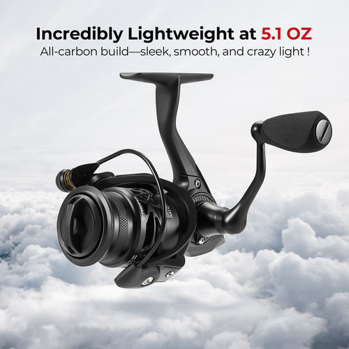 are light fishing reel Piscifun Carbon X Spinning Reel Ultralight Saltwater Freshwater Reels Crappie Fishing Reels, 2000