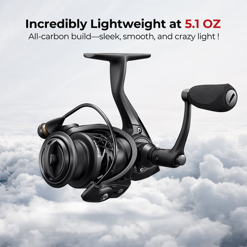 best ice fishing spinning reel Piscifun Carbon X Spinning Reel Ultralight Saltwater Freshwater Reels Crappie Fishing Reels, 2000