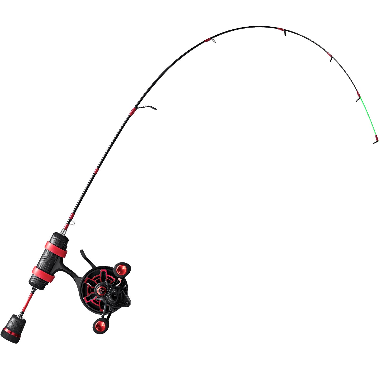 Ice Fishing Icx Frost Reel & Rod Combo Left Reel | PU / 34'M / Red |  Piscifun
