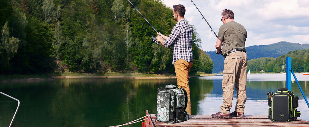 Fishing Backpack with Rod Holder