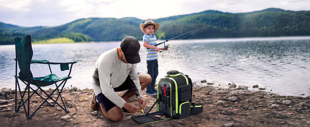 Fishing Backpack with Rod Holder