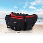 Piscifun® Fanny Pack Tackle Bag: A practical waist bag with double zippered pockets and an anti-theft pocket. Ideal for fishing, hiking, and traveling.