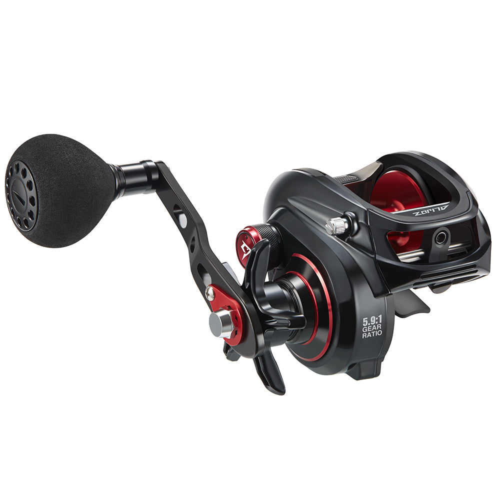  Piscifun Alijoz Baitcaster Fishing Reel, 300 Size Aluminum  Frame Baitcasting Reel, 33Lbs Max Drag, 5.9:1 Gear Ratio, Freshwater &  Saltwater Low Profile Casting Reel for Musky (Double Handle Left) 