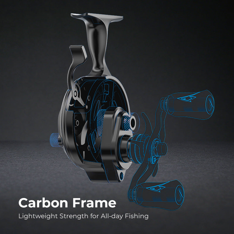 Free Fall Ice Fishing Reel | Innovative Patent Structure Design | Piscifun