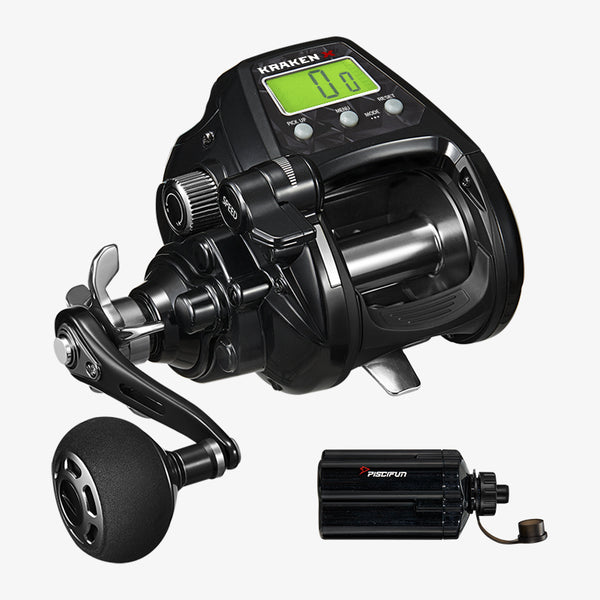 electric commercial fishing reels Kraken Electric Big Game Reels Fishing Reels Reel & Battery / Right Hand