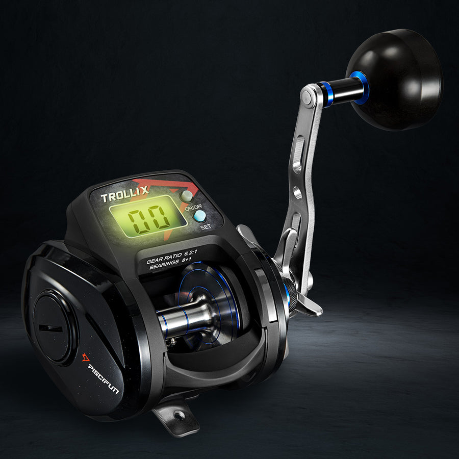 Digital line counter reel LED Line Counter Fishing Reel, 6.21 Spinning