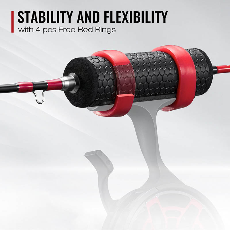 Piscifun® ICX Frost Reel & Rod Combo: Innovative carbon ice reel with smooth operation and magnetic drop system for precise jig control. Lightweight hybrid carbon fiber ice fishing rod with easy bite detection titanium tip.