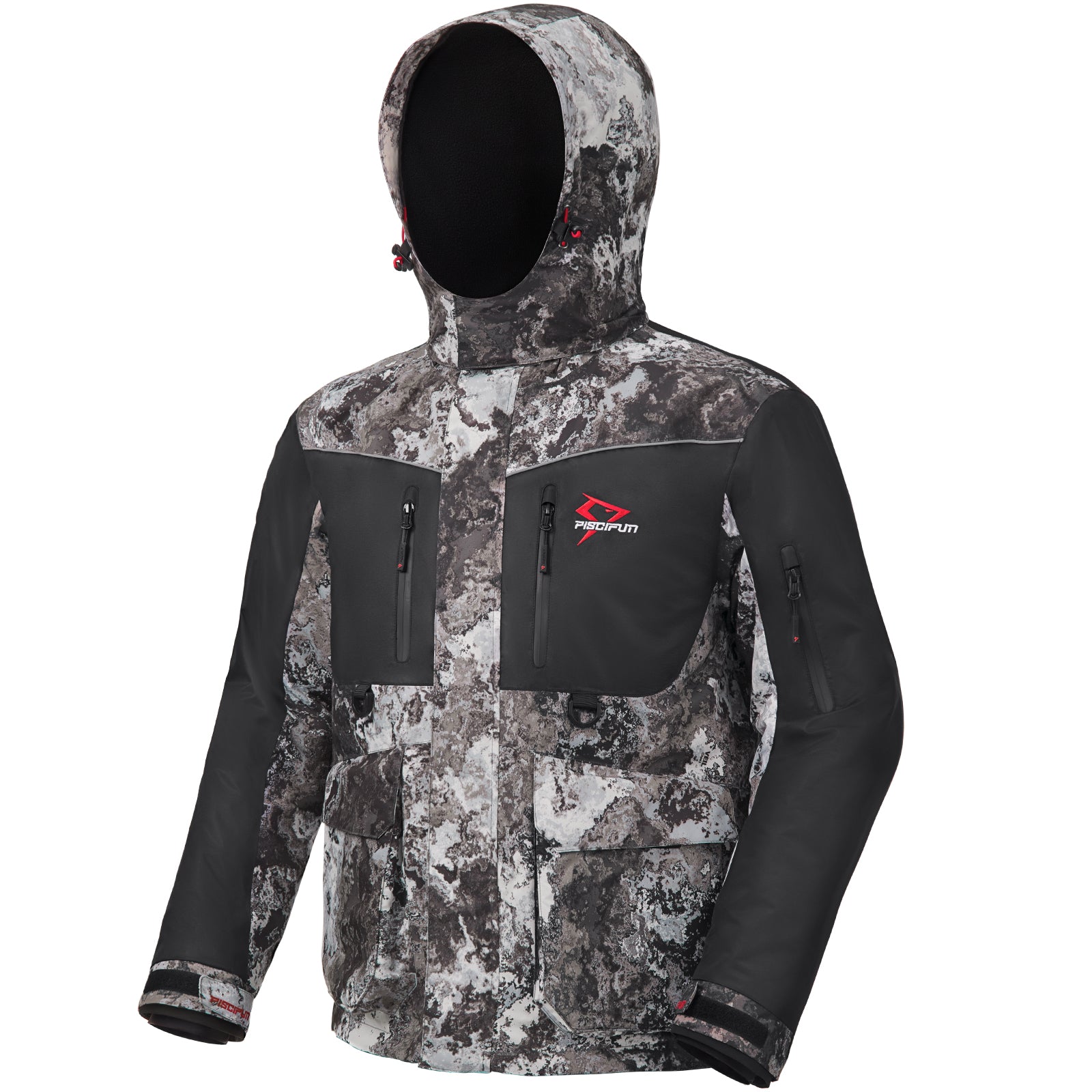 Piscifun Ice Fishing 3 in 1 Jacket,Waterproof Fishing Bib With Flotati