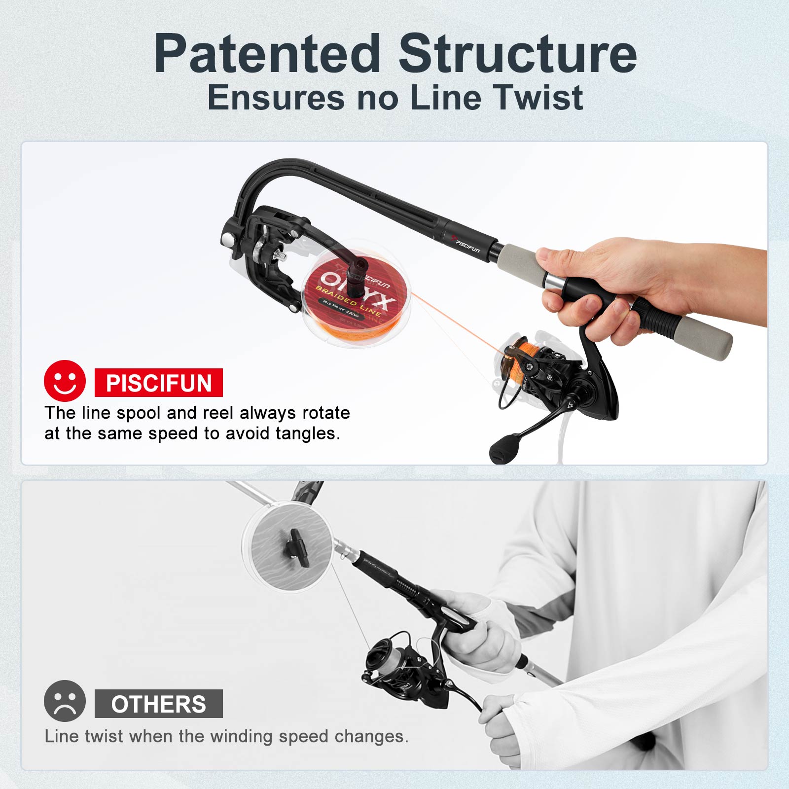 Piscifun® Fishing Line Spooler Line Winder for Spinning Reel, Baitcasting  Reel and Trolling Reel | Piscifun