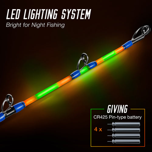 Catfish Rods Light Up Fishing Pole Lighted Fishing Pole Lighted