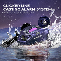 Piscifun® Alijoz 400 Saltwater Freshwater Baitcasting Reel With Bait Clicker