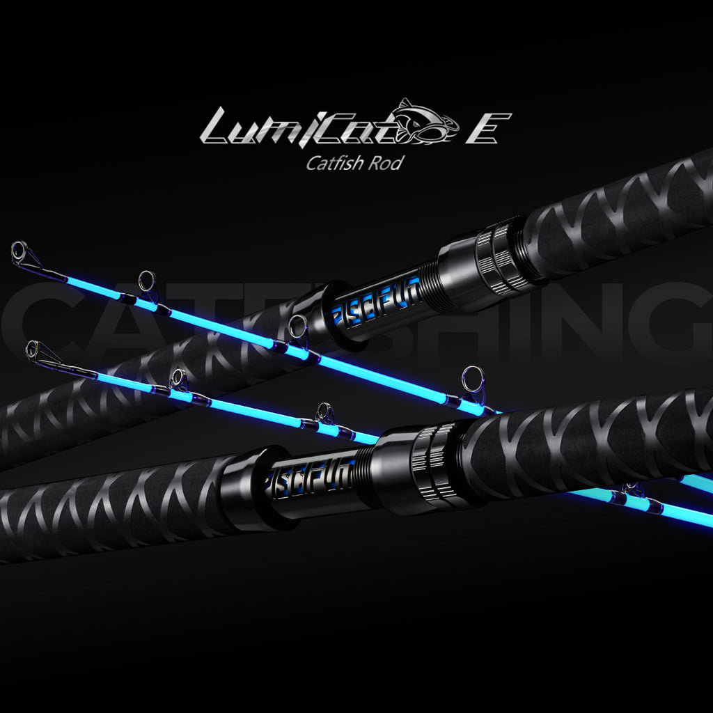 Slimecat Rods Lumicat E One-Piece & Two-Piece Casting Rod for Catfish Fishing | Piscifun