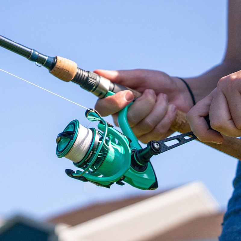 Carbon Prism Green/Purple Spinning Reel