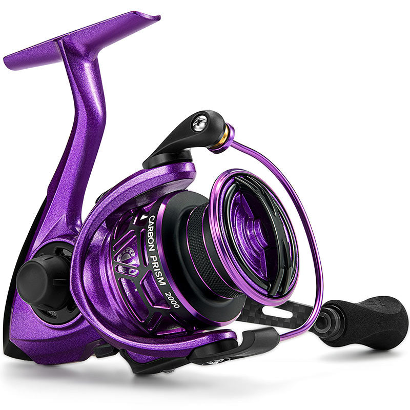 Piscifun® Carbon Prism Light Spinning Reel Available in Purple & Green