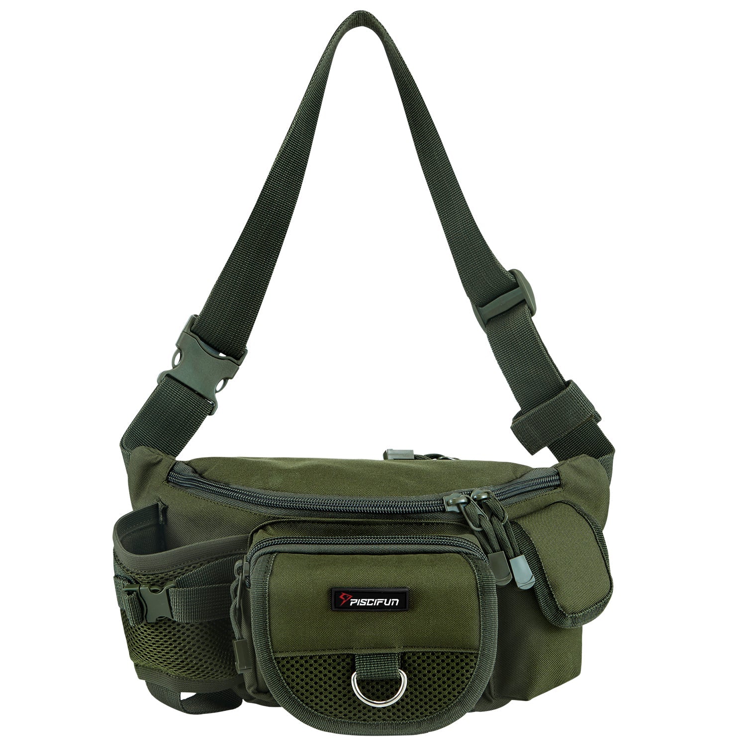 Fishing Waist Pack, Adjustable Portable Fishing Tackle Bag - Piscifun