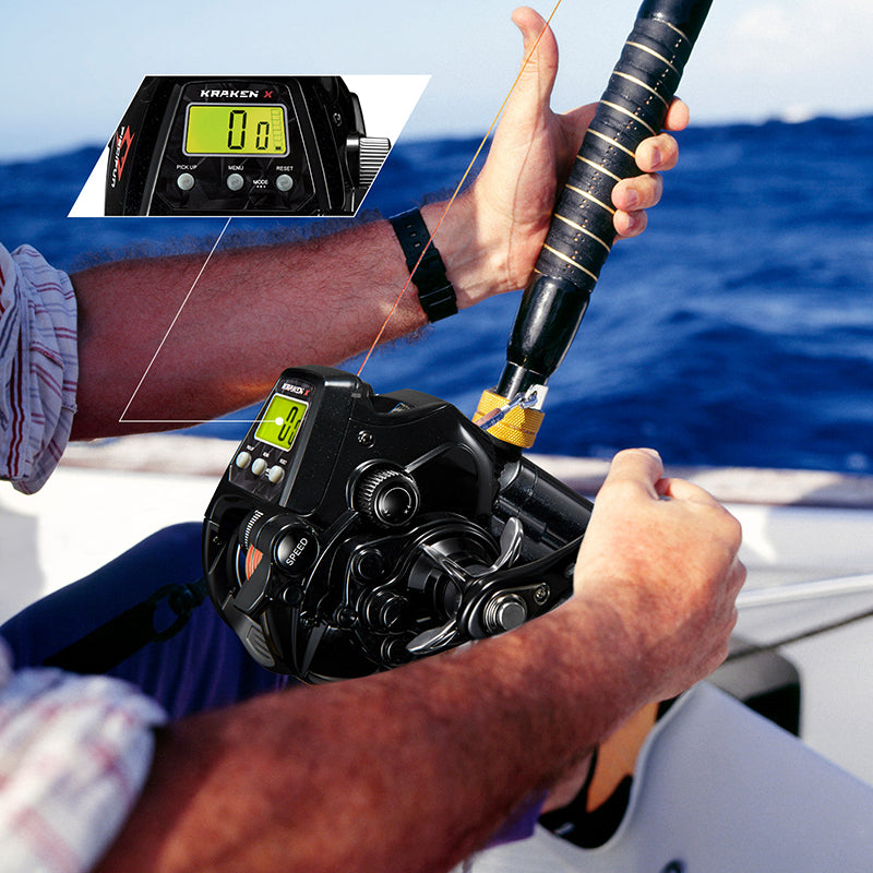 Kraken Electric Big Game Reels Fishing Reels, Reel&5000mAh Battery / Left  Hand