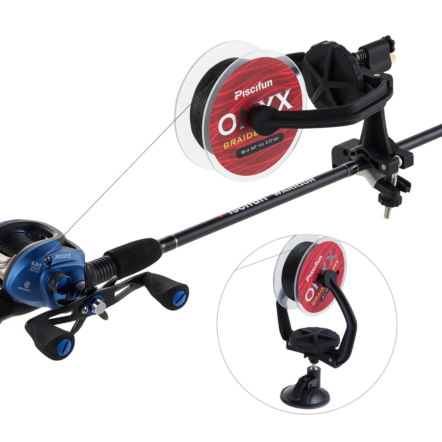 How to setup a professional reel spooling station using a line