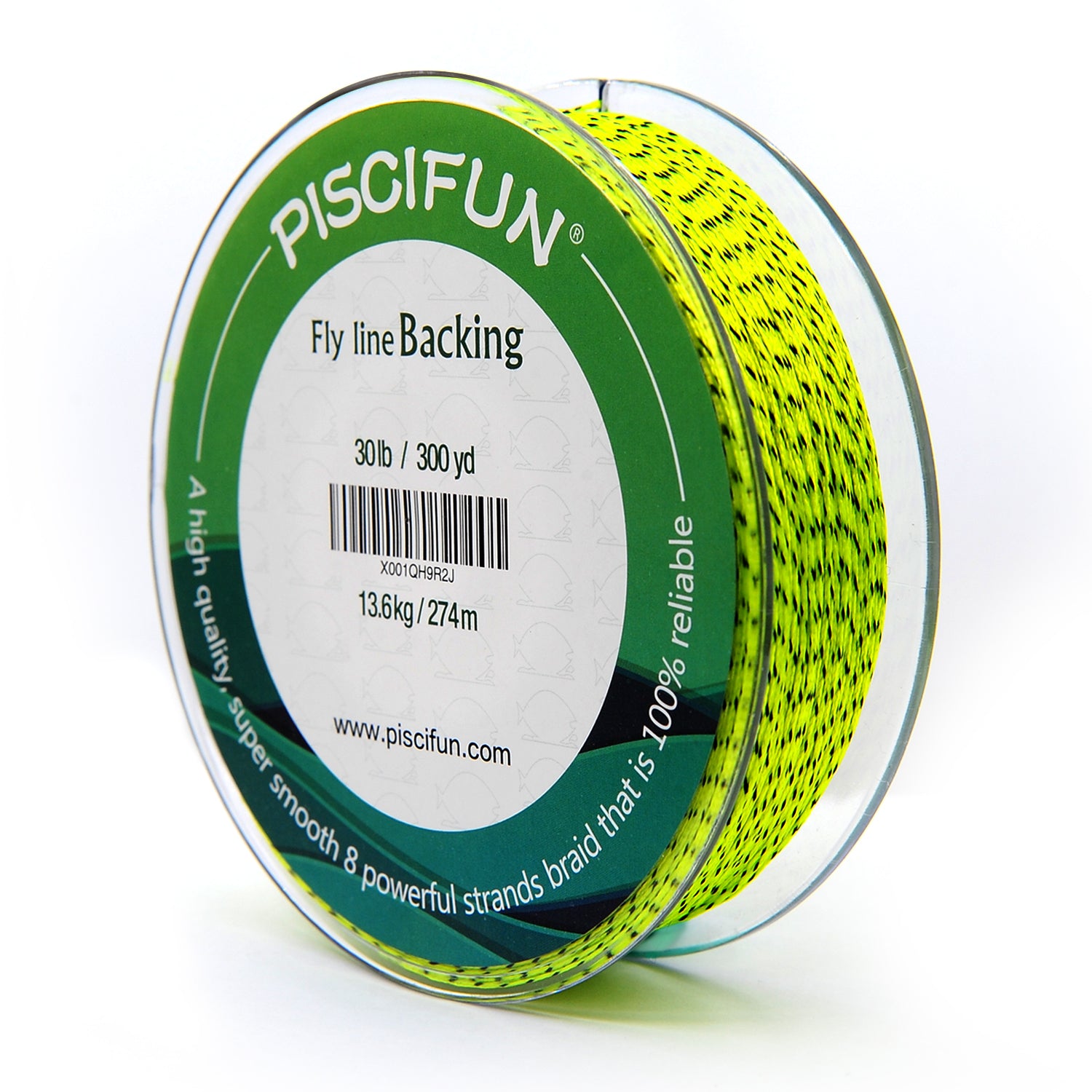 Kylebooker Fly Line Backing Line 20/30Lb 100/300Yards Orange Green Braided Fly Fishing Line, Size: 30 lbs