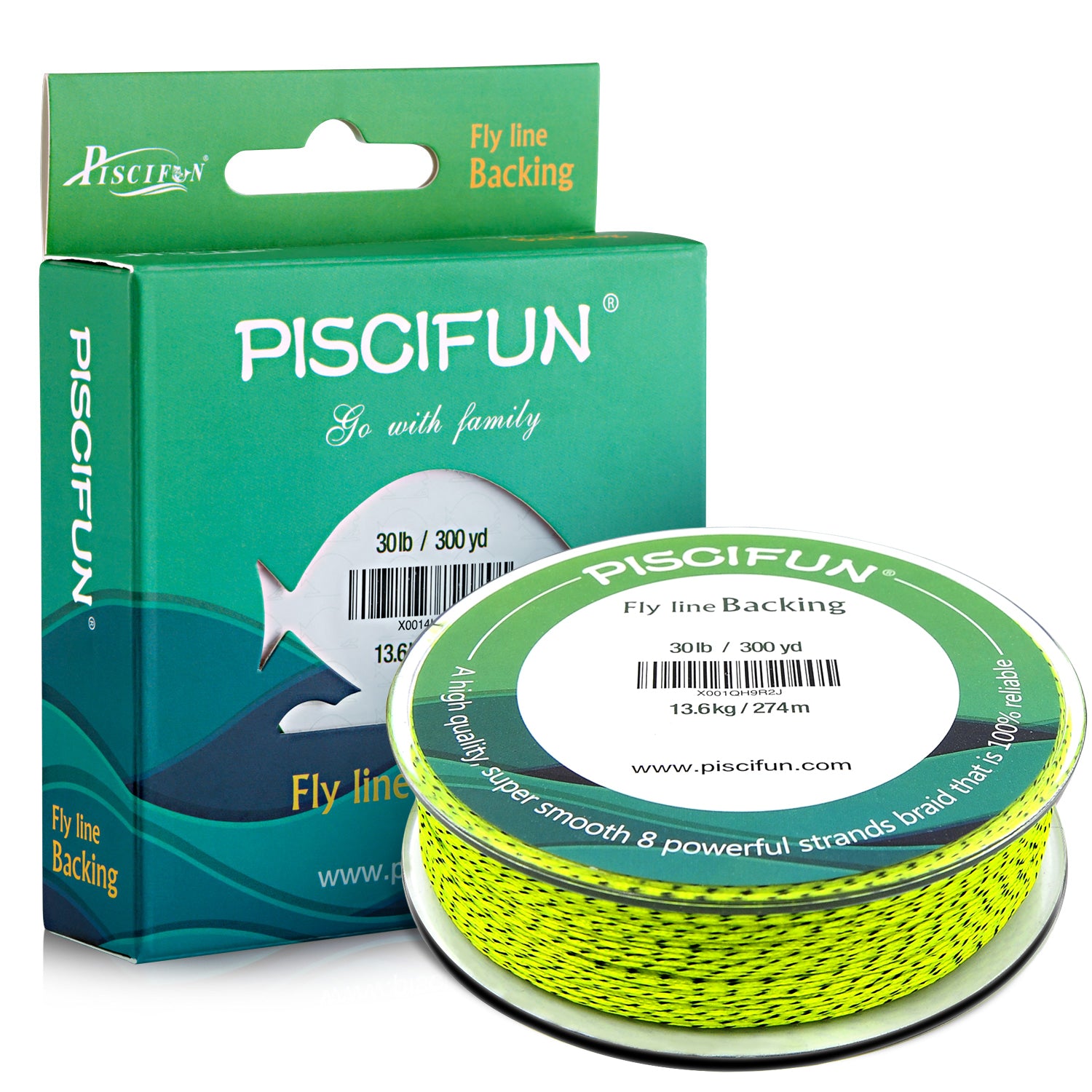 Fly Line Backing Line for Fly Fishing 100/300Yds 20/30LB - Piscifun