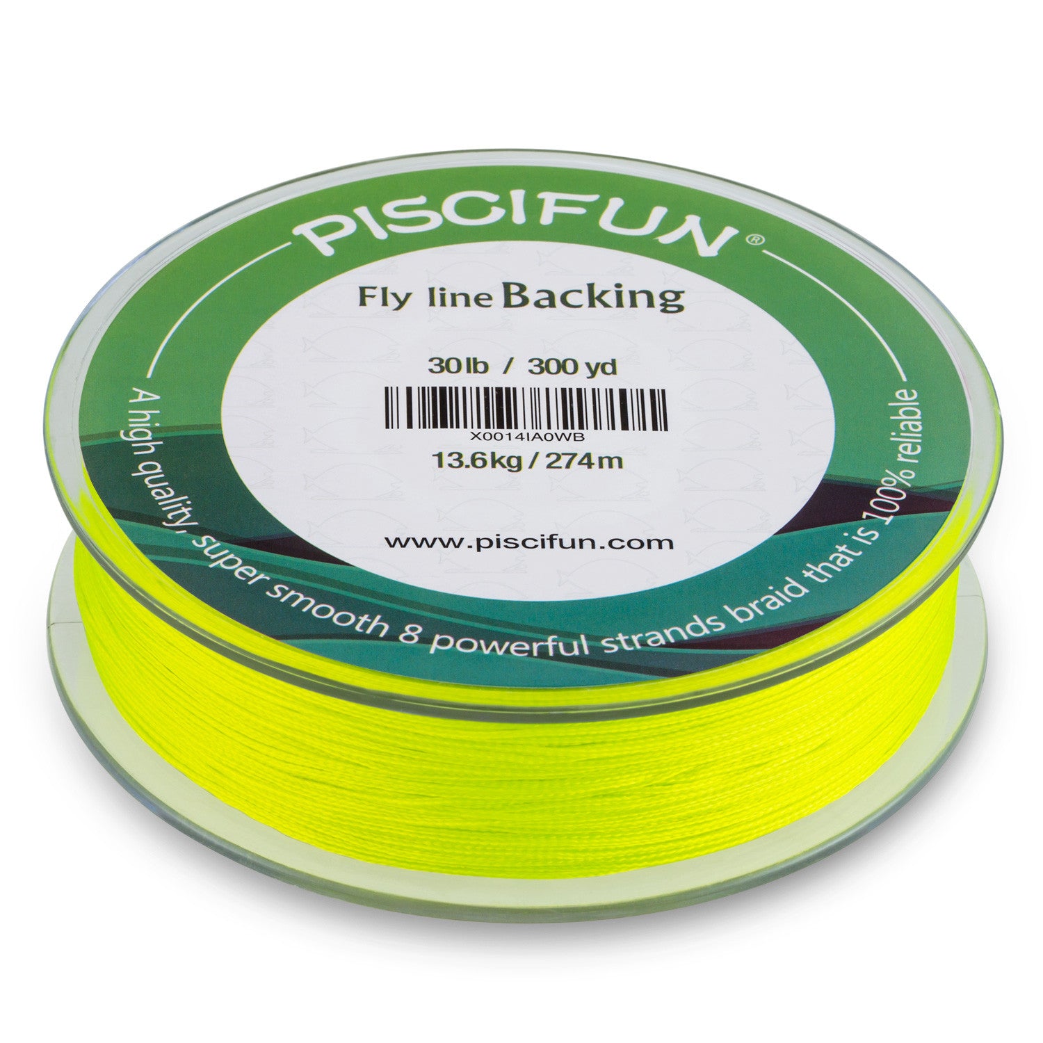 Bimoo 50m/Roll 8 Strands Fly Fishing Backing Line Polyester Braided Backing  Line 30LB High Strength Low Stretch Backing Fly Line