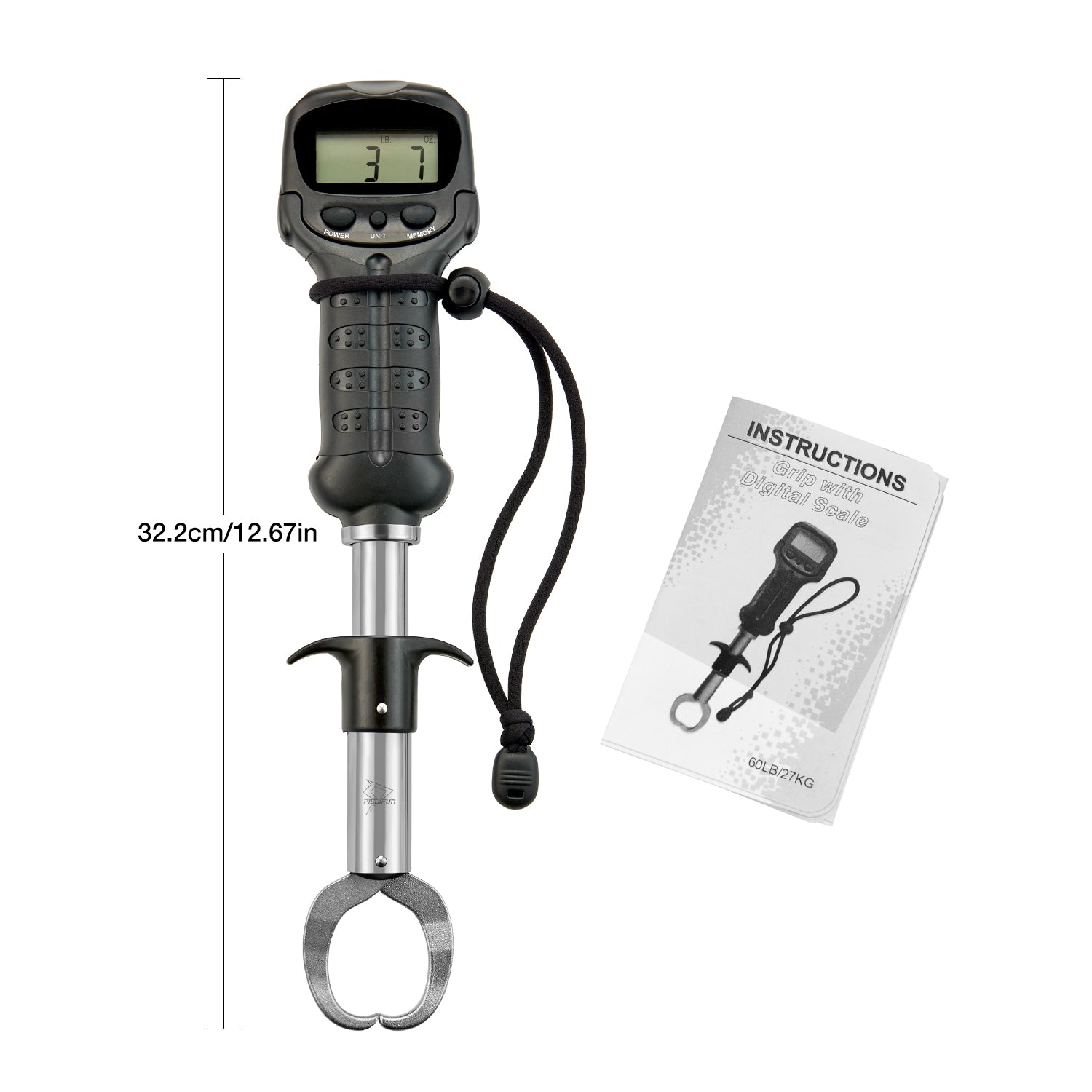 berkley big fish gripper Piscifun Fish Lip Gripper with Digital Scale, Blue