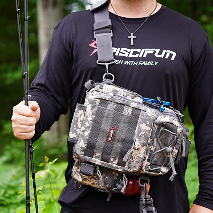 Outdoor Tackle Bag For Fishing Hiking Camping Piscifun