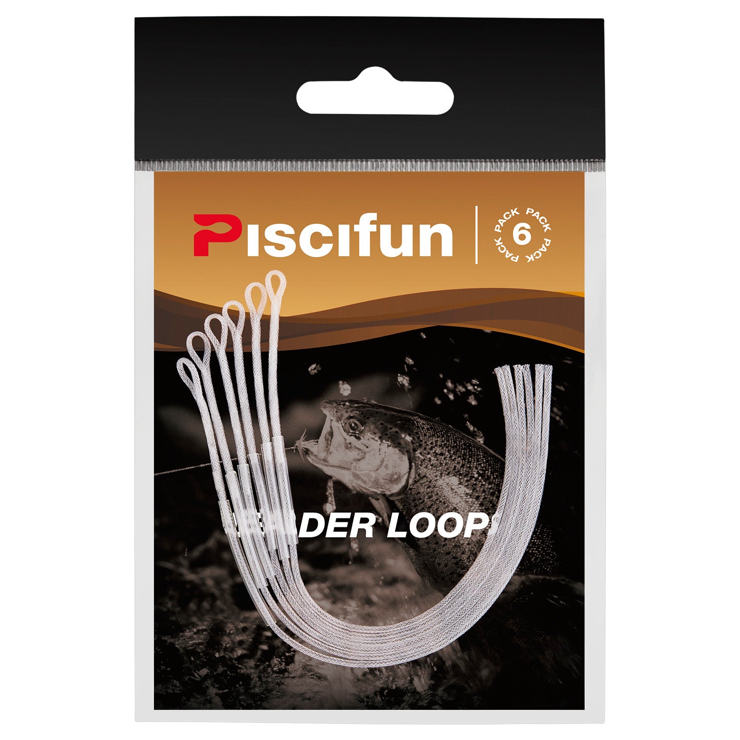 Piscifun® Braided Leader Loop Connectors 6-Pack