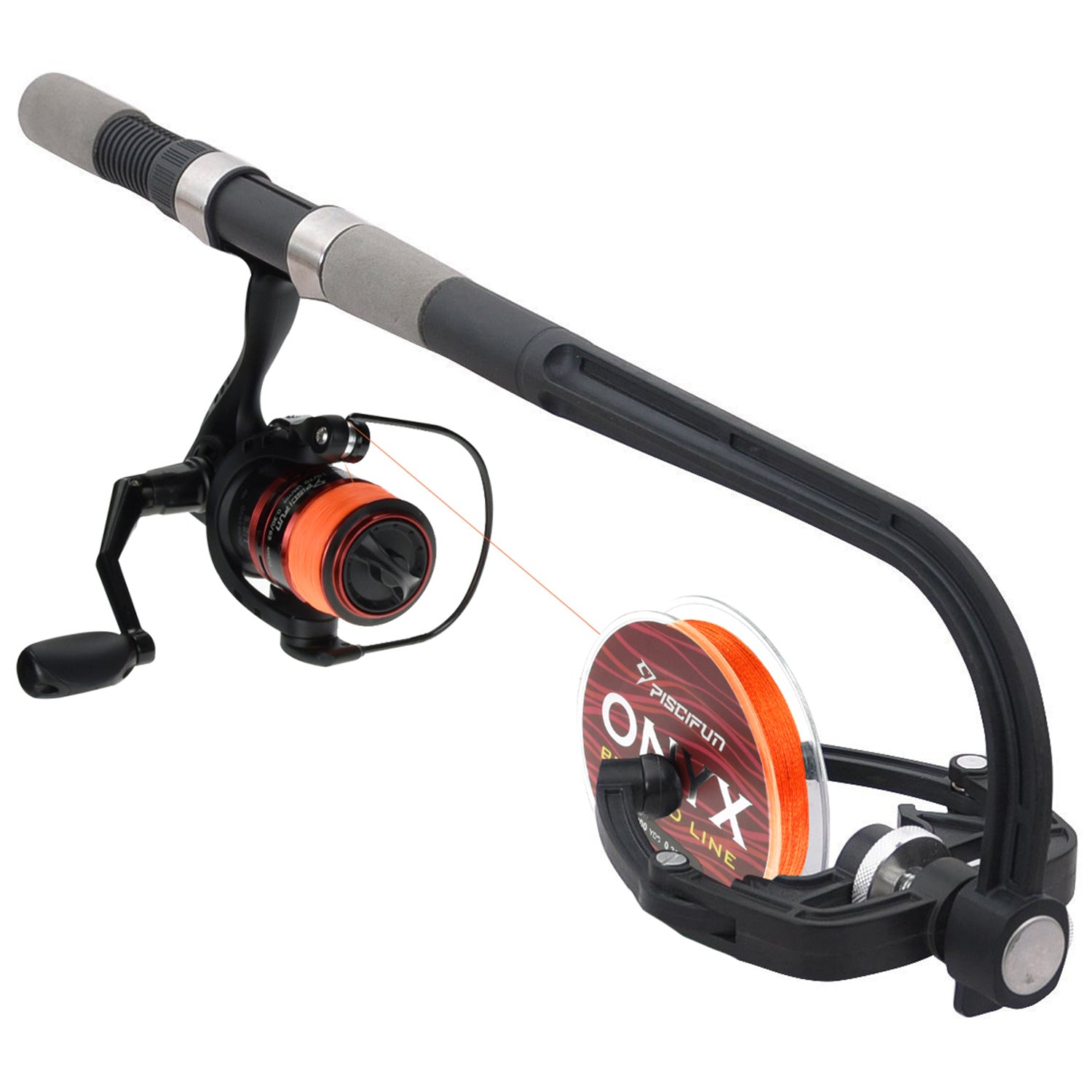 Portable Fishing Line Spooler System for Reels and UK