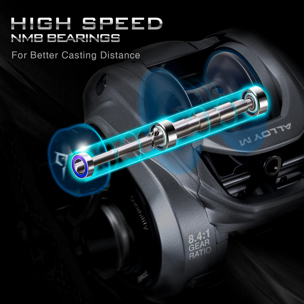 High Speed Piscifun Alloy M Baitcasting Reel