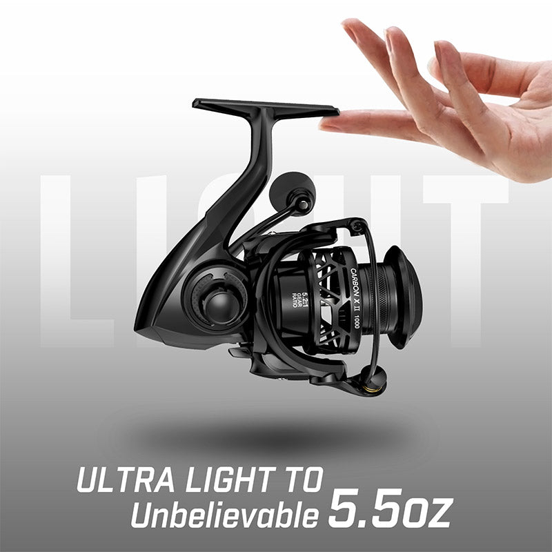 Piscifun®Carbon X II Spinning Reels Best Ultralight Spinning Fishing Reel