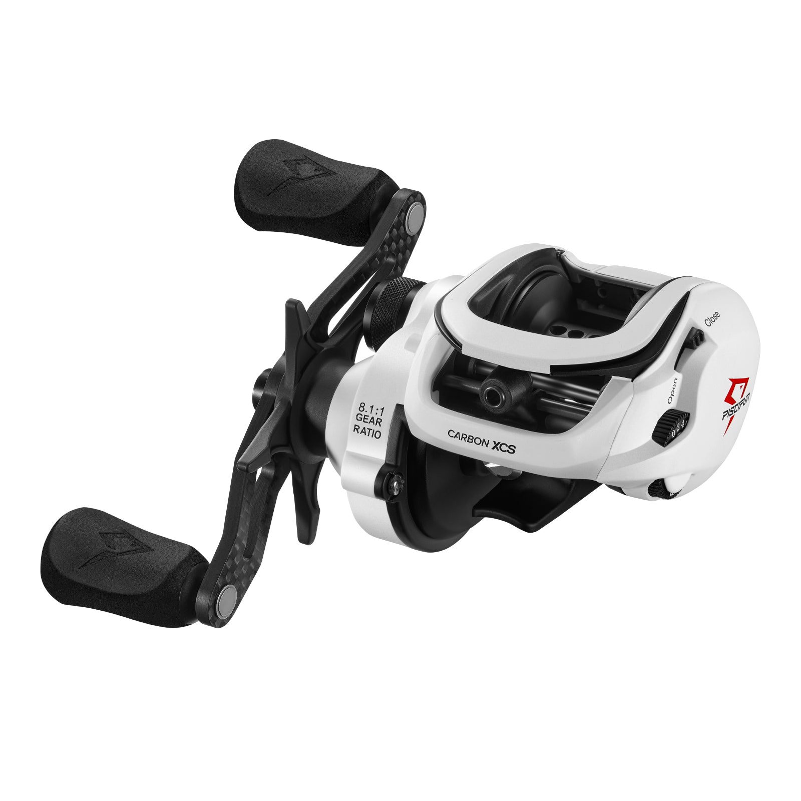 Piscifun Carbon XCS Baitcasting Fishing Reel-Ultra Light to 5.5 oz, Carbon  Frame Baitcaster, 8.1:1 Gear Ratio & Dual 