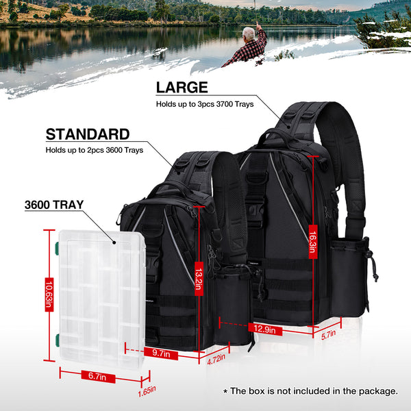 Piscifun® Travel X Fishing Tackle Bag, Outdoor Storage Bag Shoulder
