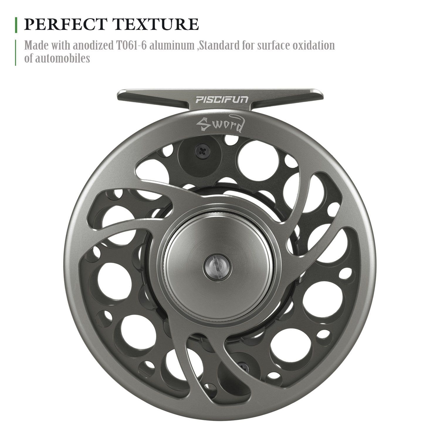 Piscifun Sword Fly Fishing Reel with Line, Pre-Loaded CNC-Machined Aluminum  Alloy Fly Reel, Light Weight and Corrosion Resistance Design, 3/4wt  Gunmetal : : Sporting Goods