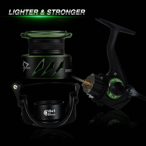 Viper X Spinning Reel High Speed Fishing Reel 2000 / Green