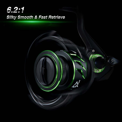 Viper X Spinning Reel High Speed Fishing Reel 500 / Green
