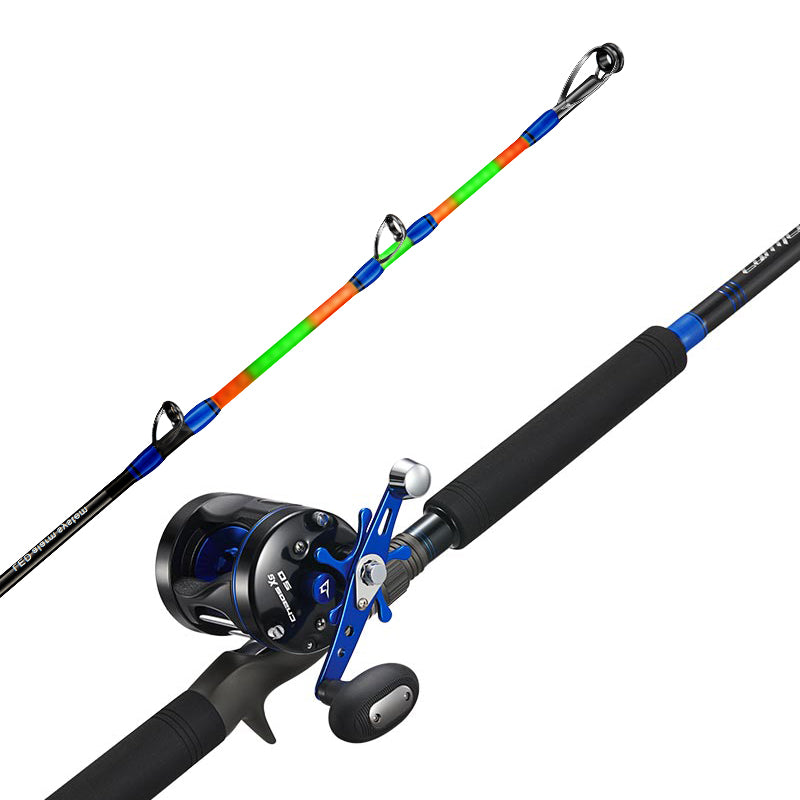 Chaos XS Round Catfish Rod and Reel Combo | 6000 / Right / Standard Reel  Seat 7’ | Piscifun