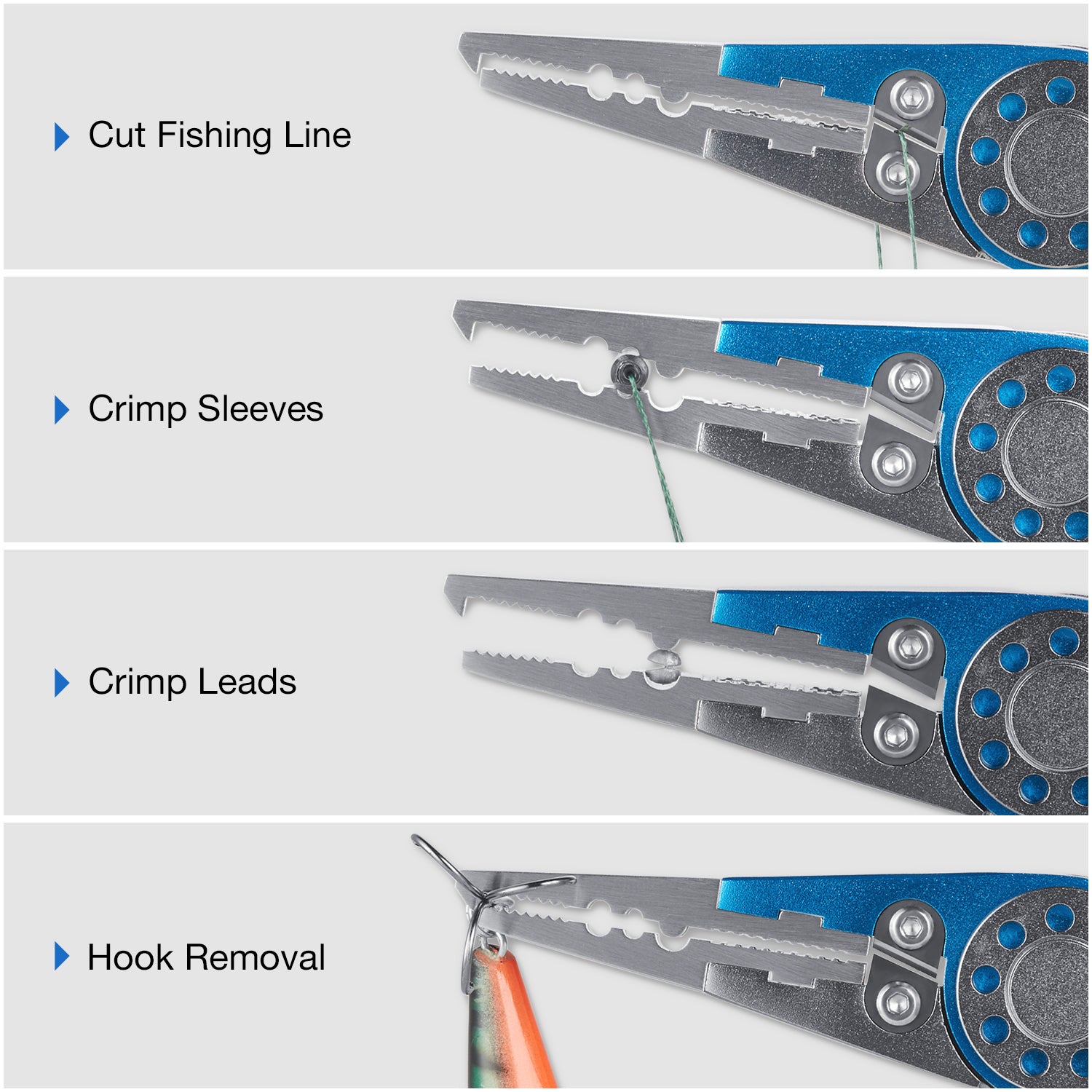 best pliers for removing fish hooks Piscifun® Ⅲ Aluminum Fishing Pliers